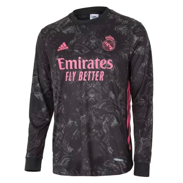 Tailandia Camiseta Real Madrid Tercera Equipación ML 2020-2021 Negro